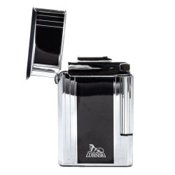 Pipe Lighter Lubinski Spoleto Black Crome Lighter