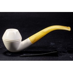 Pipa in Schiuma di Mare Lubinski Bent Bulldog