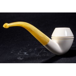 Pipa in Schiuma di Mare Lubinski Bent Bulldog