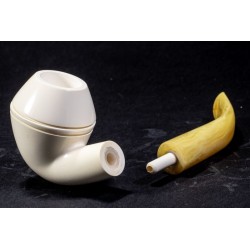 Pipa in Schiuma di Mare Lubinski Bent Bulldog