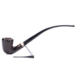 Pipa Aldo Velani Liscia Churchwarden Bent Dublin AV 2219 | Pipeonline