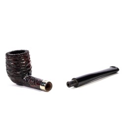 Briar Pipe Peterson Junior Rusticated Billiard