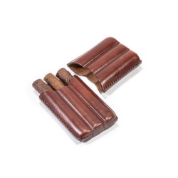 Cigar Case Lubinski for 3 Half Toscano Cigars
