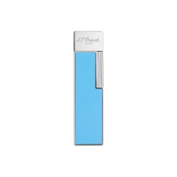 S.T. Dupont Twiggy Bleu Ciel & Chrome Lighter
