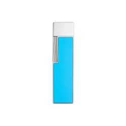 S.T. Dupont Twiggy Bleu Ciel & Chrome Lighter