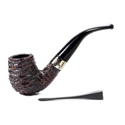 Pipe Peterson Donegal Rusticated Bent Billiard (65)