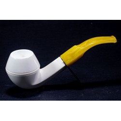 Pipa in Schiuma di Mare Lubinski Bent Bulldog ME 2351 | Pipeonline