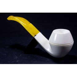 Pipa in Schiuma di Mare Lubinski Bent Bulldog ME 2351 | Pipeonline