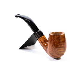 Pipa Chacom Olive Horn Liscia 42 Bent Billiard CH 2420 | Pipeonline