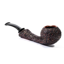 Briar Pipe C-Pipe Group 6 Sandblasted Bent Apple CP 2402 | Buy Now