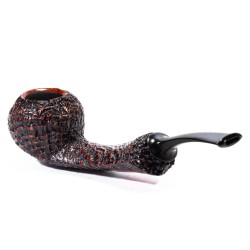 Briar Pipe C-Pipe Group 6 Sandblasted Bent Apple CP 2402 | Buy Now