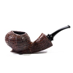 Briar Pipe C-Pipe Group 6 Sandblasted Bent Apple CP 2403 | Buy Now