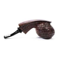 Briar Pipe C-Pipe Group 6 Sandblasted Bent Apple CP 2403 | Buy Now