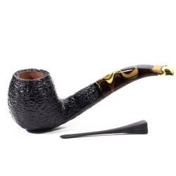 Pipe Savinelli Paloma Rusticated 677 KS Bent Billiard SV 2435