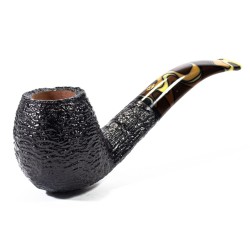 Pipa Savinelli Paloma Rusticata 677 KS Bent Billiard SV 2435