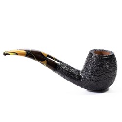 Pipa Savinelli Paloma Rusticata 677 KS Bent Billiard SV 2435