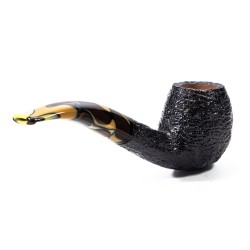 Pipa Savinelli Paloma Rusticata 677 KS Bent Billiard SV 2435