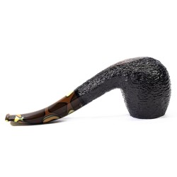 Pipe Savinelli Paloma Rusticated 677 KS Bent Billiard SV 2435