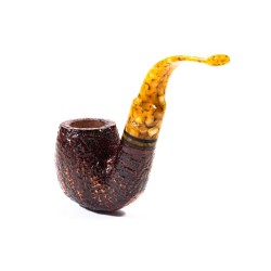 Pipa Savinelli Miele Rusticata 614 Full Bent SV 2633 | Pipeonline