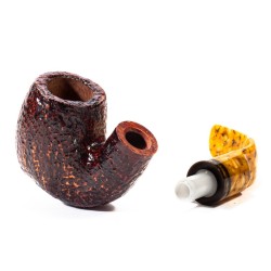 Pipe Savinelli Miele Rusticated 614 Full Bent SV 2633 | Buy Now