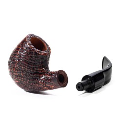 Pipa Savinelli Autograph Sandblasted Bent SV 24123 | Pipeonline