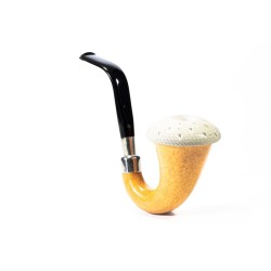 Pipa in Zucca CPW Calabash Liscia Cap in Schiuma CB 2501 | Pipeonline