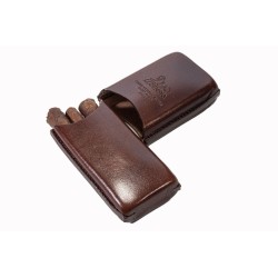 Cigar Case Lubinski for 3 Half Toscano Cigars