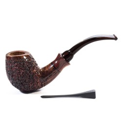 Pipa Luigi Viprati Semi-Rusticata Bent VP 2508 | Pipeonline