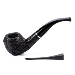 Bog Oak Pipe Talamona Elegant Bent Rhodesian
