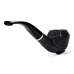 Bog Oak Pipe Talamona Elegant Bent Rhodesian