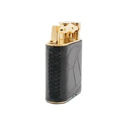 Dunhill Unique Turbo Alligator Gold Plated Lighter