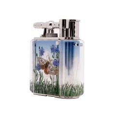 Dunhill Unique Turbo Aquarium Moth Palladium Lighter