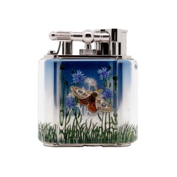Dunhill Unique Turbo Aquarium Moth Palladium Lighter