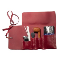 Roll-up Tobacco Pipe Bag Giovannozzi Red