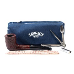 Pipa Savinelli One Starter Kit 404 Rusticata Horn