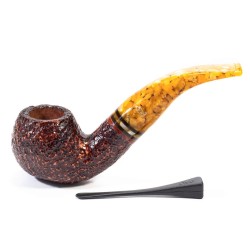 Pipa Savinelli Miele Rusticata 642 Bent Apple