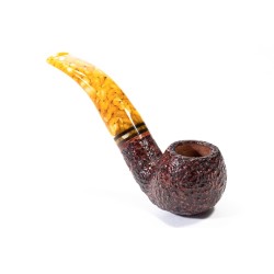 Pipa Savinelli Miele Rusticata 642 Bent Apple