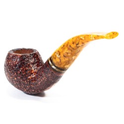Pipa Savinelli Miele Rusticata 642 Bent Apple