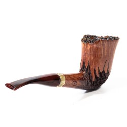 Pipa in Radica Amorelli Tre Stelle Bent AM 2512 | Pipeonline