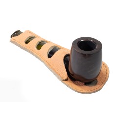 Pipe Stand in Leather Giovannozzi - 1 Place