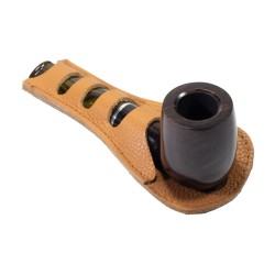 Pipe Stand in Leather Giovannozzi - 1 Place