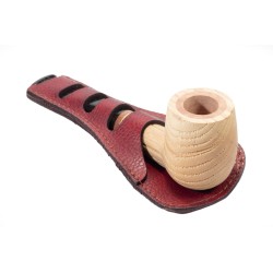 Pipe Stand in Leather Giovannozzi - 1 Place