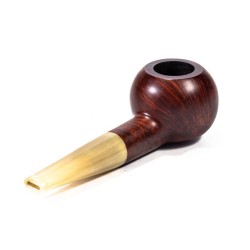 Pipa in Radica Ropp Stout Liscia Tomato