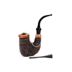 Pipa Brebbia Oom Paul Rusticata Hungarian BR 2567 | Pipeonline