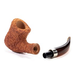Pipa Brebbia Naif Rusticata 7069 Bent Billiard BR 2575 | Pipeonline
