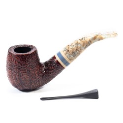 Pipa Savinelli Sasso Rusticata 616 KS Bent Billiard SV 2510