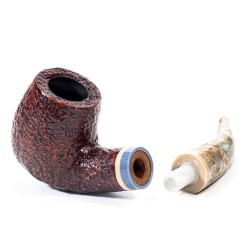 Pipa Savinelli Sasso Rusticata 616 KS Bent Billiard SV 2510