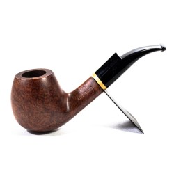 Pipa in Radica Ropp Art Déco Liscia 63 Bent Apple