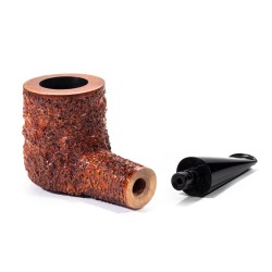 Pipa in Radica Radice Rind Rusticata Billiard