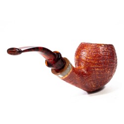 Briar Pipe Santambrogio Sandblasted Bent Apple